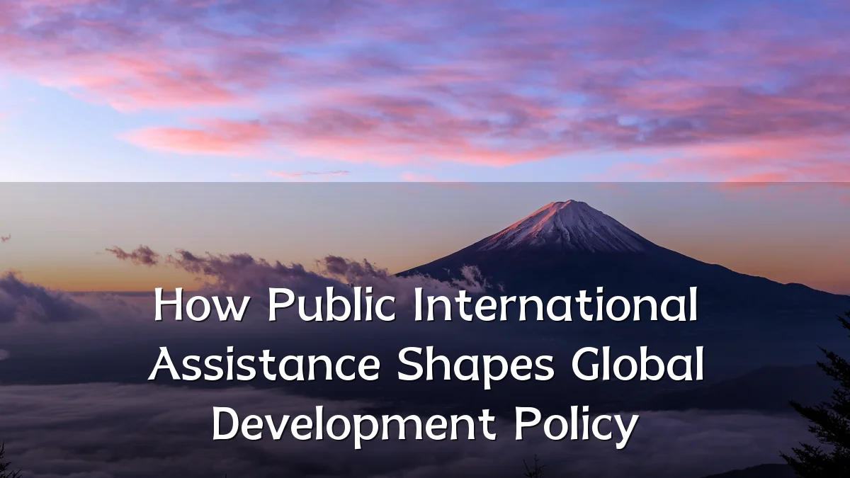 How Public International Assistance Shapes Global Development Policy