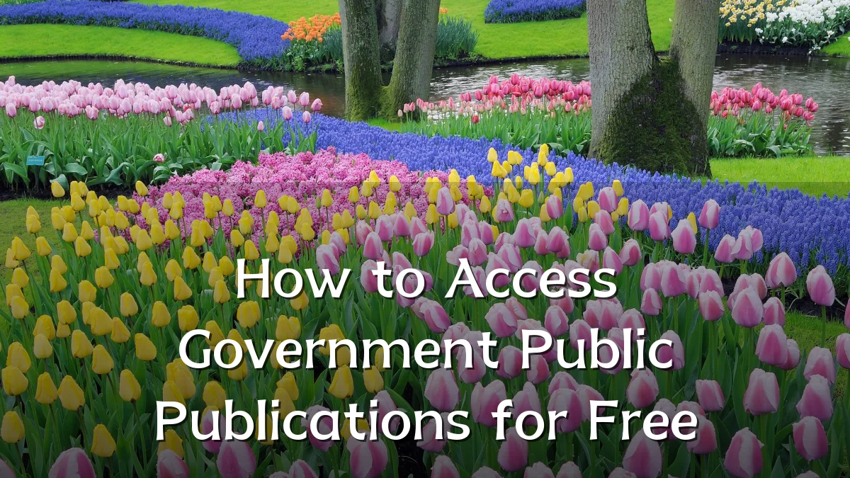 How to Access Government Public Publications for Free