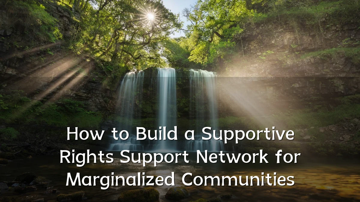 How to Build a Supportive Rights Support Network for Marginalized Communities