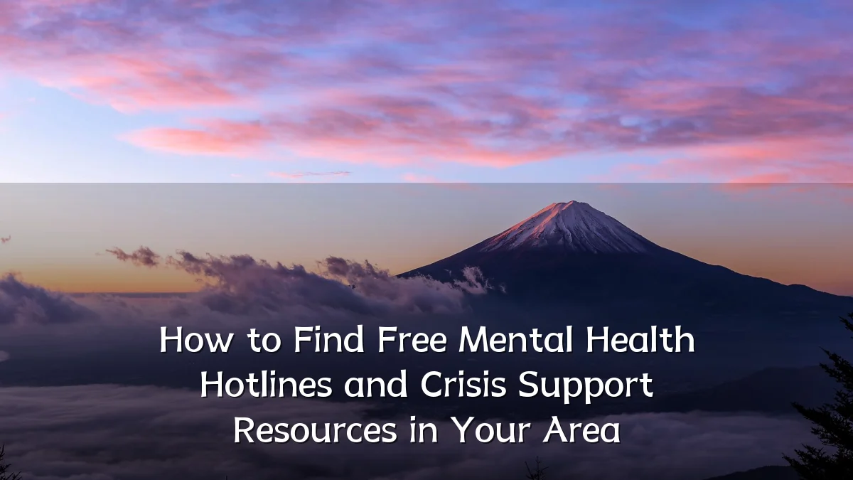 How to Find Free Mental Health Hotlines and Crisis Support Resources in Your Area