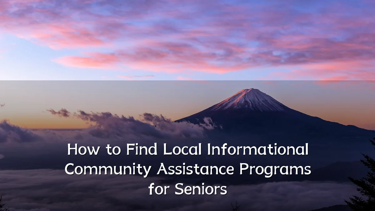 How to Find Local Informational Community Assistance Programs for Seniors