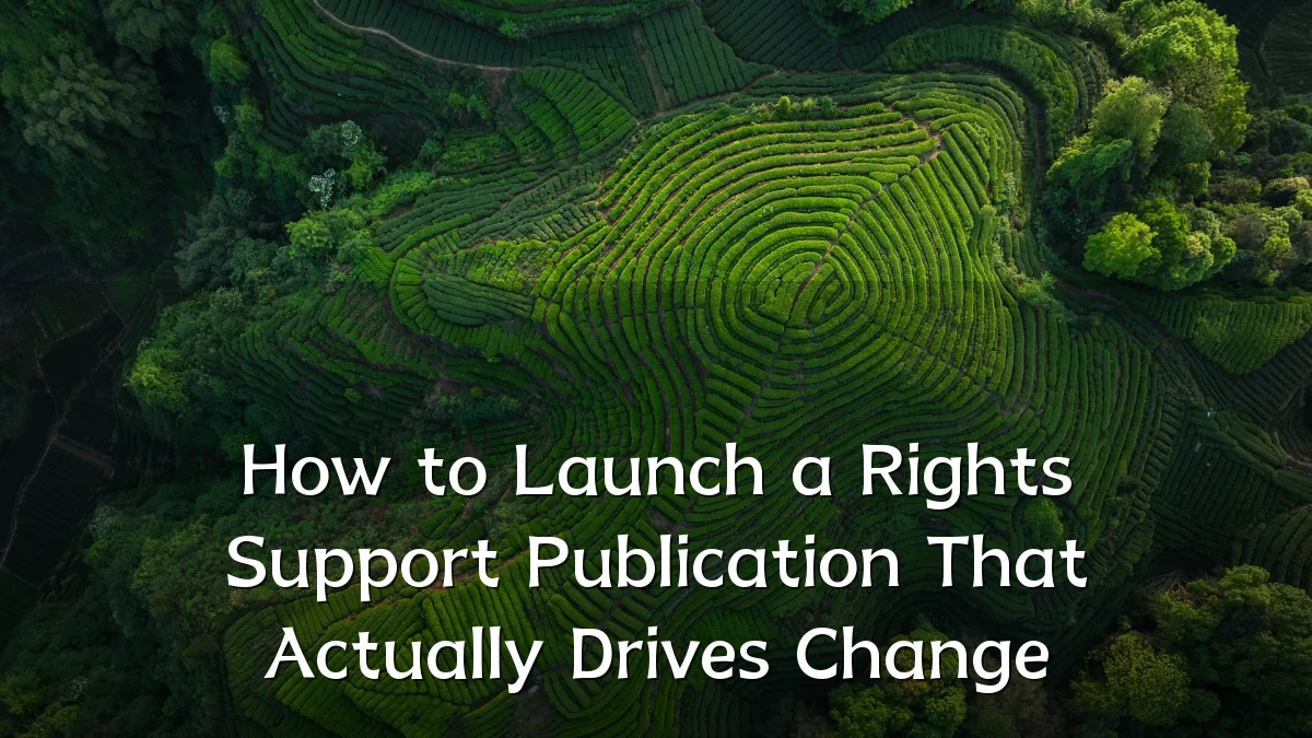 How to Launch a Rights Support Publication That Actually Drives Change