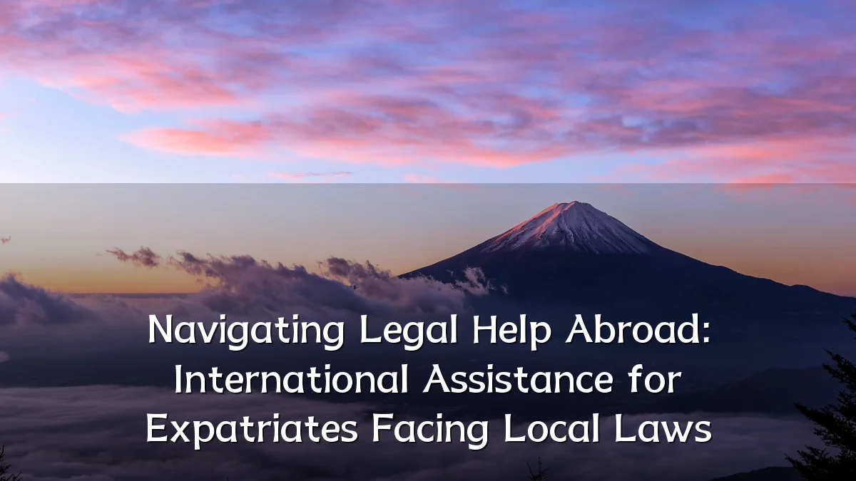 Navigating Legal Help Abroad: International Assistance for Expatriates Facing Local Laws