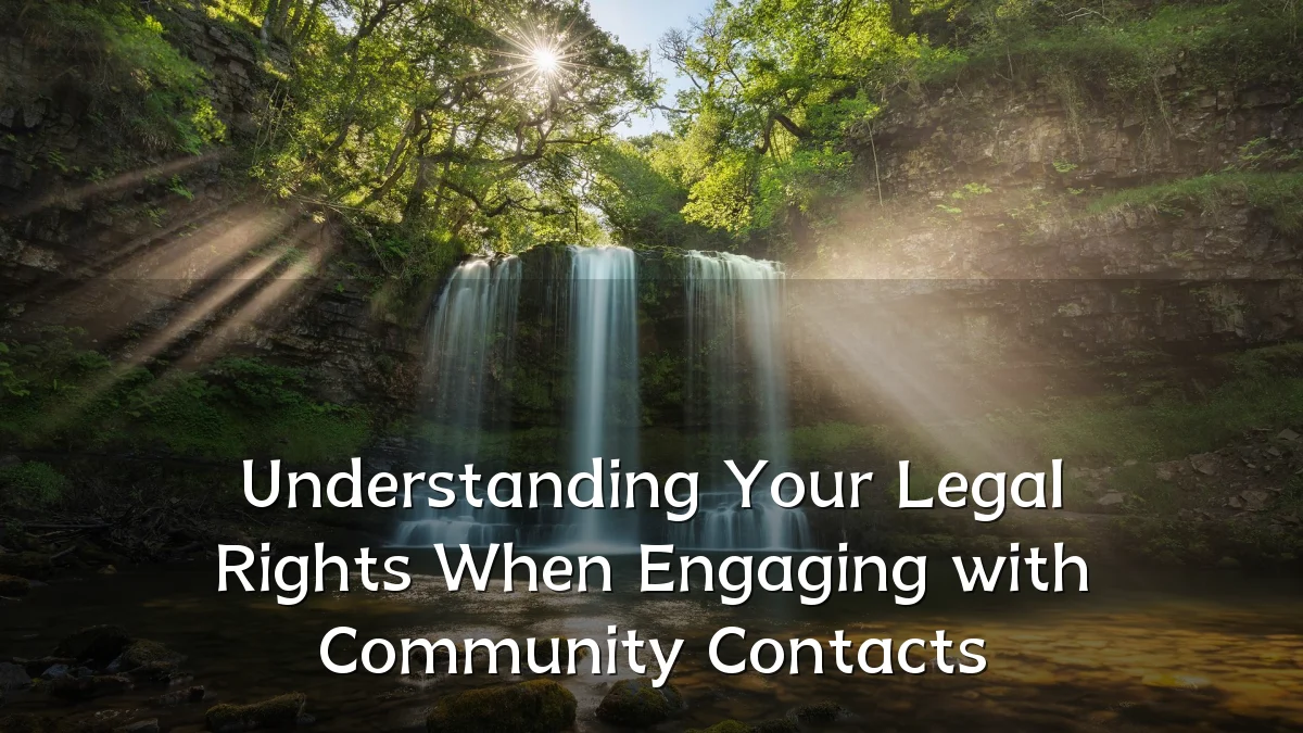 Understanding Your Legal Rights When Engaging with Community Contacts